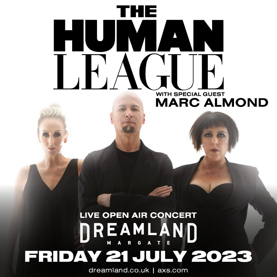 Marc will be performing as the special guest of The Human League on 21 July 2023 at Dreamland in Margate. Tickets go on sale at 10am on 28 October and will be available from axs.com/events/453283/…