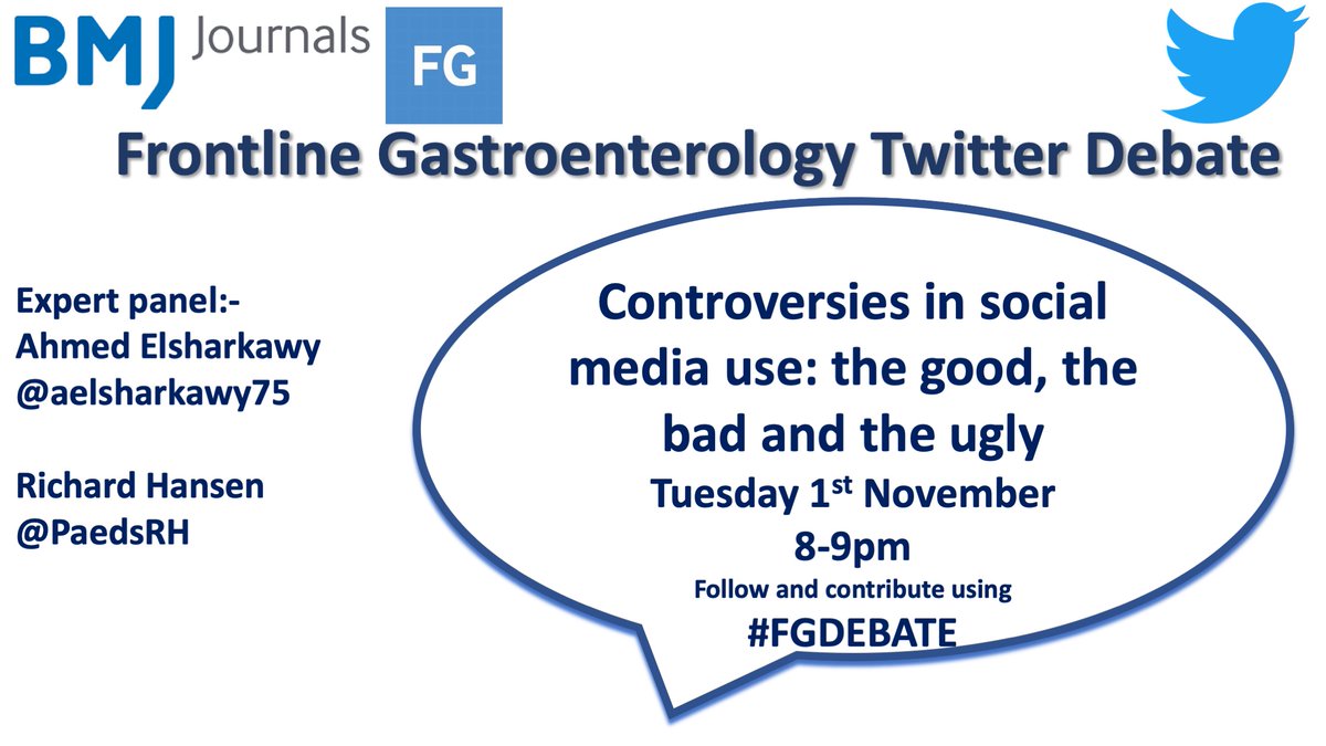 'We must gain consent from our patients before we share anonymised information regarding their health.' Joins us on 1/11 where our expert panel of @aelsharkawy75 and @PaedsRH will discuss 'Controversies in social media use' #livertwitter #GITwitter @Y_ECCO_IBD @AmCollegeGastro
