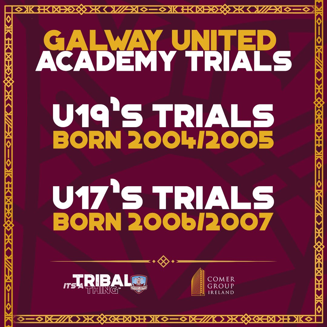 ⚽️: 𝗚𝗨𝗙𝗖 𝗨𝟭𝟳'𝗦 &amp; 𝗨𝟭𝟵'𝗦 𝗧𝗥𝗜𝗔𝗟𝗦

We are organising trials for the 2023 National League season for the U17 &amp; U19 teams.

Register your interest here:

U19's (Born 04'/05')

docs.google.com/forms/d/e/1FAI…

U17's (Born 06'/07')

docs.google.com/forms/d/e/1FAI…

#ItsATribalThing