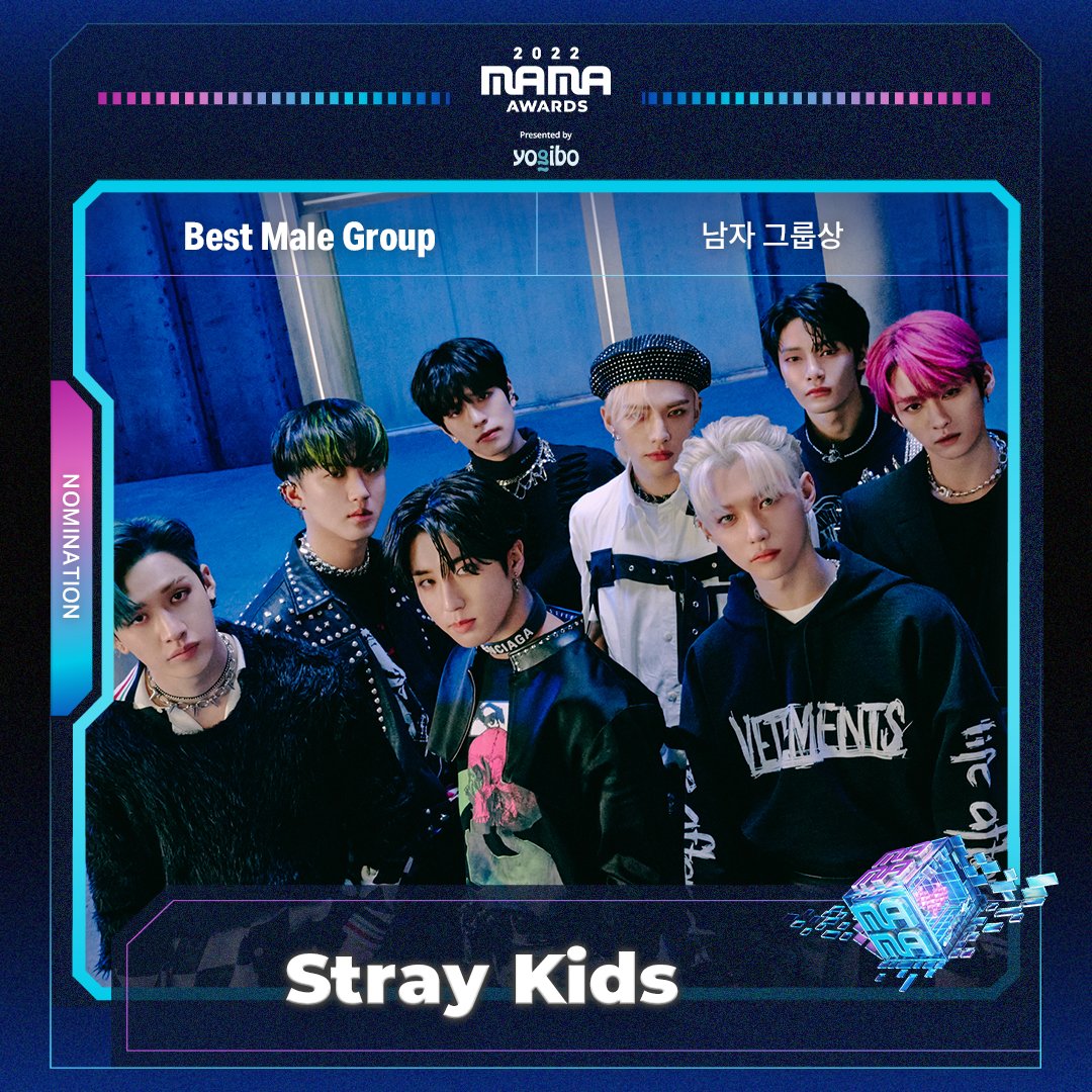 [#2022MAMA] Best Male Group Nominee l #straykids World's No.1 K-POP Awards 2022 MAMA AWARDS 2022.11.29(TUE)-30(WED) ✅ Mnet Plus 앱 다운로드 받고 2022 MAMA AWARDS 투표에 참여하세요 #2022MAMA #MAMAAWARDS #Mnet