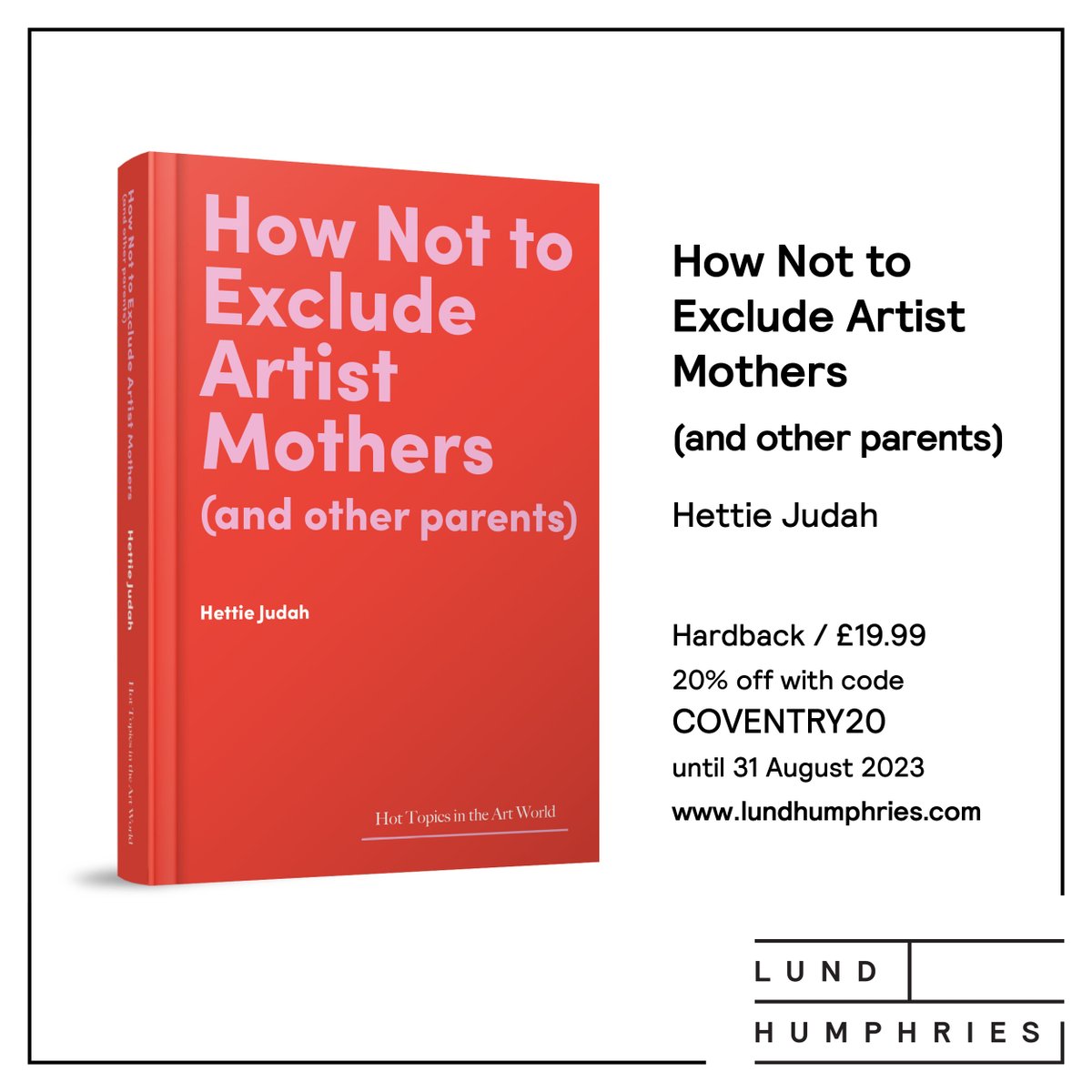 thecatbath's tweet image. Fantastic to secure this discount for Coventry's @MothersWhoMake Hub network through generous negotiations between @ryanhughes2 of @CovBiennial &amp;amp; publishers @LHArtBooks. Can't wait to read @HettieJudah's book How Not to Exclude Artist Mothers (and other parents). Grab a copy!❤️