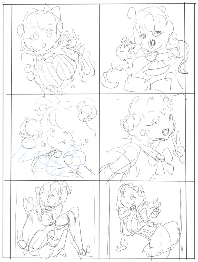 色紙に描く前に用意した超ざっくりイメージ 