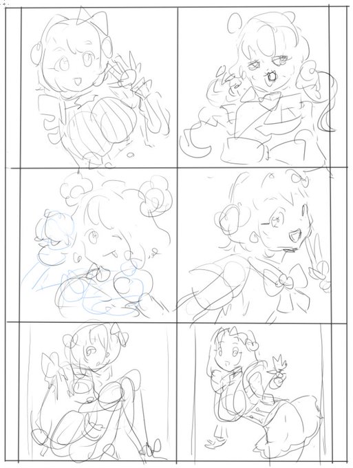 色紙に描く前に用意した超ざっくりイメージ 