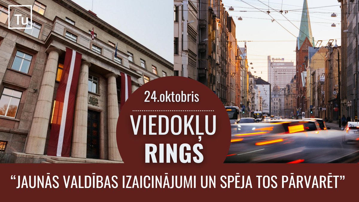 Jau šodien plkst. 16.00 pieslēdzies tiešsaistes diskusijai -viedokļu ringam - "Jaunās valdības izaicinājumi un spēja tos pārvarēt”. Kādi būs jaunās valdības izaicinājumi, pirmie būtiskie darāmie darbi un uzdevumi? bit.ly/3Fr8TOH