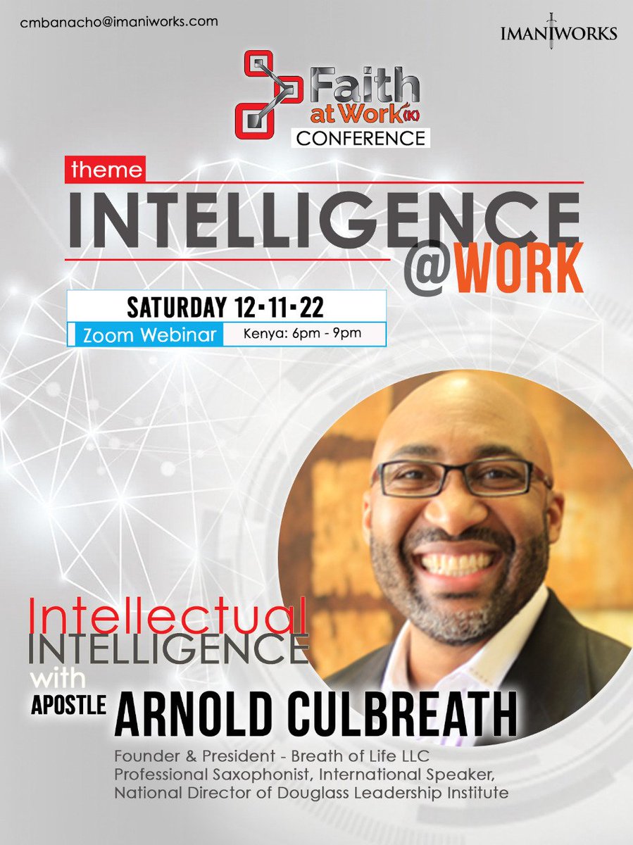 CaroImaniWorks's tweet image. Get to know our guest at #FAWk conference 2022 

#IntelligenceAtWork 
#mondaythoughts