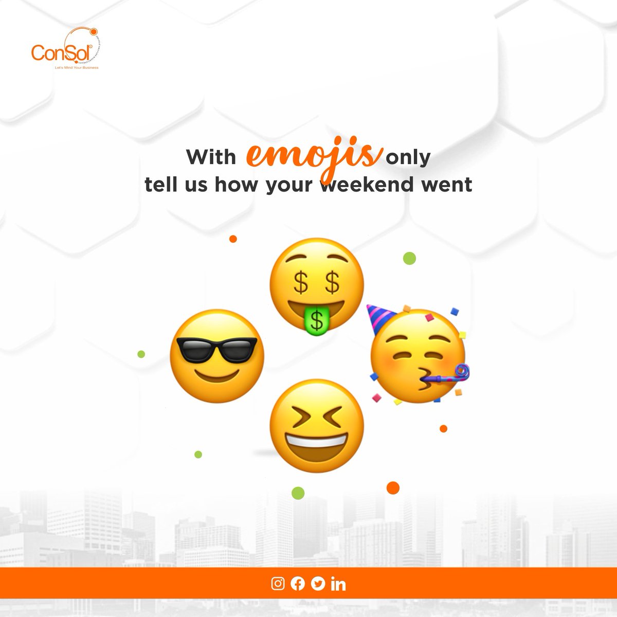consolltd's tweet photo. We had it 😆 and 😎over here. Tell us about yours in the comment section.
#consolltd #consolmonday
.
.
.
#mondaymotivation #monday #mondaymood #motivation #mondayvibes #fitness #love #motivationalquotes #instagood #motivationmonday #mondaymorning #inspiration #fitnessmotivation https://t.co/7838Ta8XQf