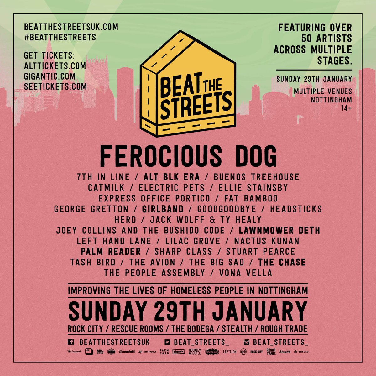 Gigantic Tickets (@gigantic) on Twitter photo #BeatTheStreets is back for 2023! 🏠🎶
<a href="/Beat_Streets_/">Beat The Streets</a> are so excited to reveal the first wave of 25+ artists who will be joining them on Sunday 29th January in support of <a href="/Framework_HA/">Framework Charity</a>!
Get your tickets for a donation to Framework Charity of £10+ here: bit.ly/3CYuDyp #BeatTheStreets is back for 2023! 🏠🎶
<a href="/Beat_Streets_/">Beat The Streets</a> are so excited to reveal the first wave of 25+ artists who will be joining them on Sunday 29th January in support of <a href="/Framework_HA/">Framework Charity</a>!
Get your tickets for a donation to Framework Charity of £10+ here: bit.ly/3CYuDyp
