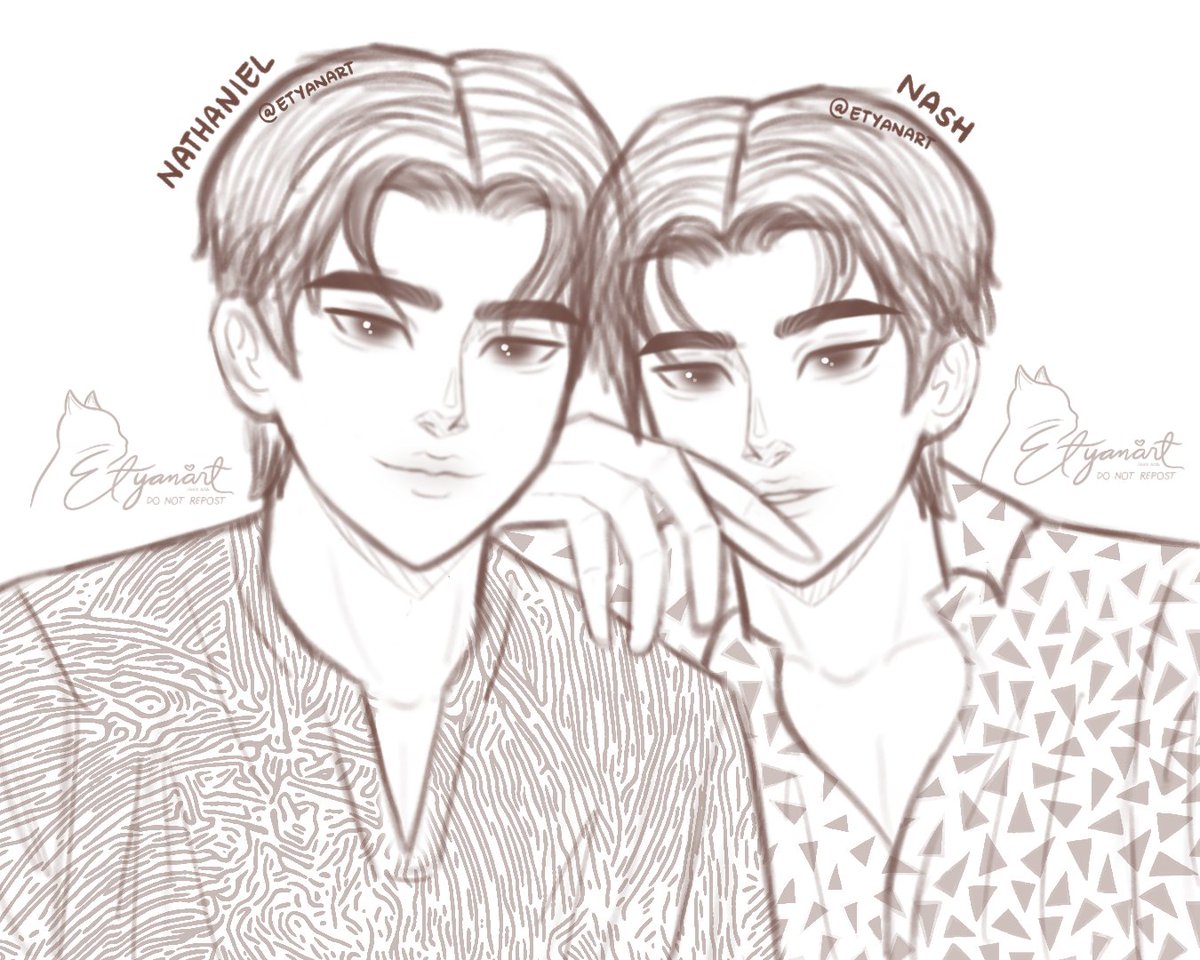 etyanart's tweet photo. Nathaniel &amp; Nash 🤍

@inksteadywp 
#inksteady #inksteadyfanart https://t.co/9d0myvvg30