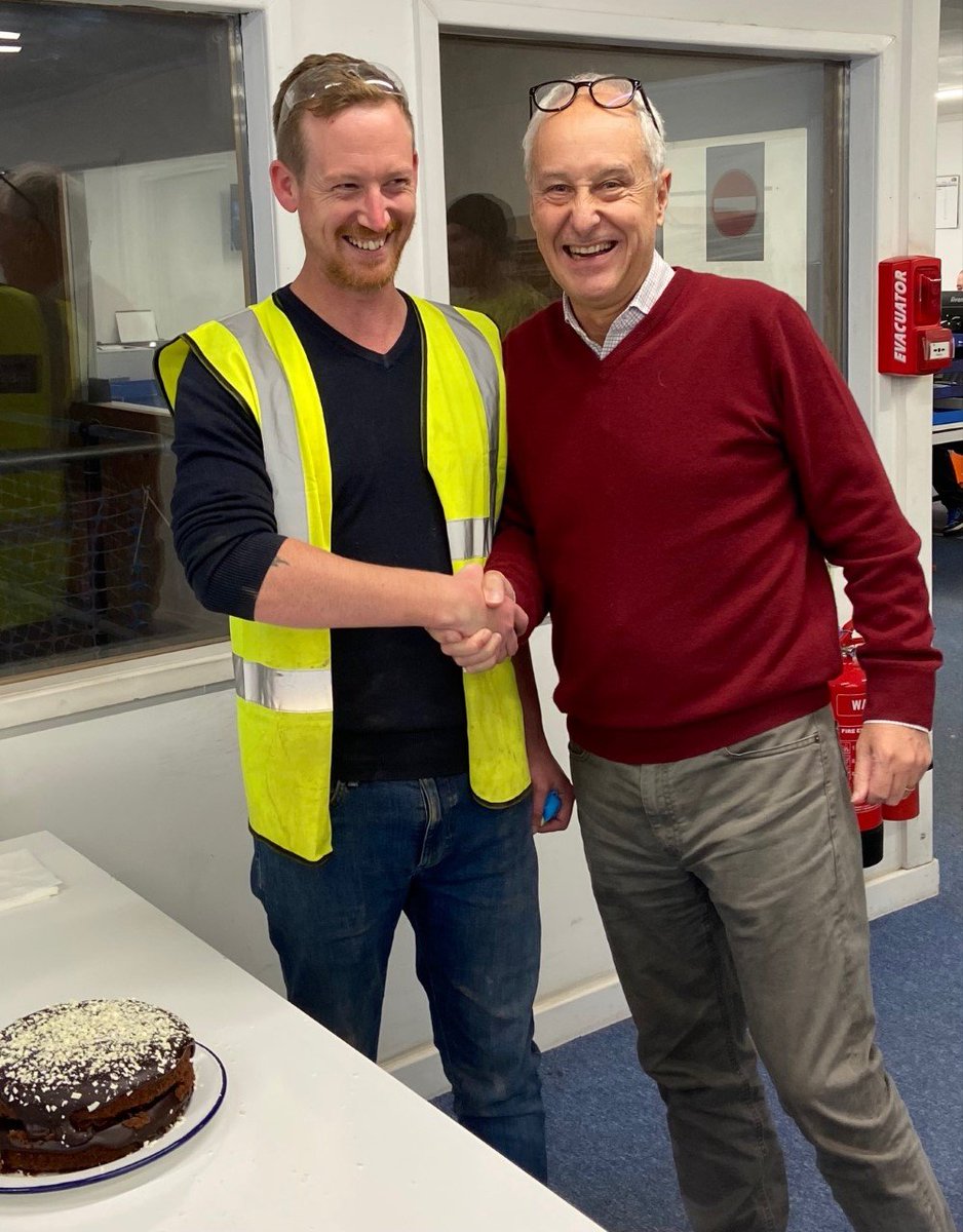 FabSpeedUK's tweet photo. Happy 40th to long-serving #FabSpeedUK employee Richard (Bobby) Debrow. “Mr Versatility” Bobby has grown with the business: starting on the shop floor, then in the office supporting sales; technical; and accounts. Thanks for all the hard work Bobby. #knowledge  #teamwork https://t.co/PYORWJBooV