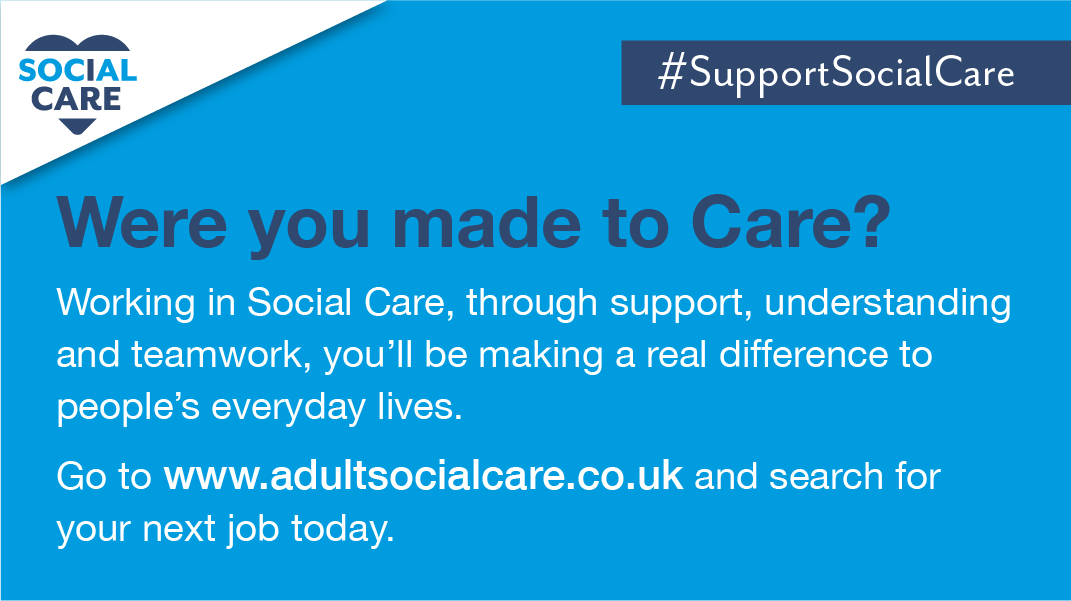 suffolkcc's tweet image. Were you made to Care?  Working in Social Care, through support, understanding and teamwork, you'll be making a real difference to people's everyday lives. Visit adultsocialcare.co.uk and search for your next job today.  #SupportSocialCare #SocialCareJobs
