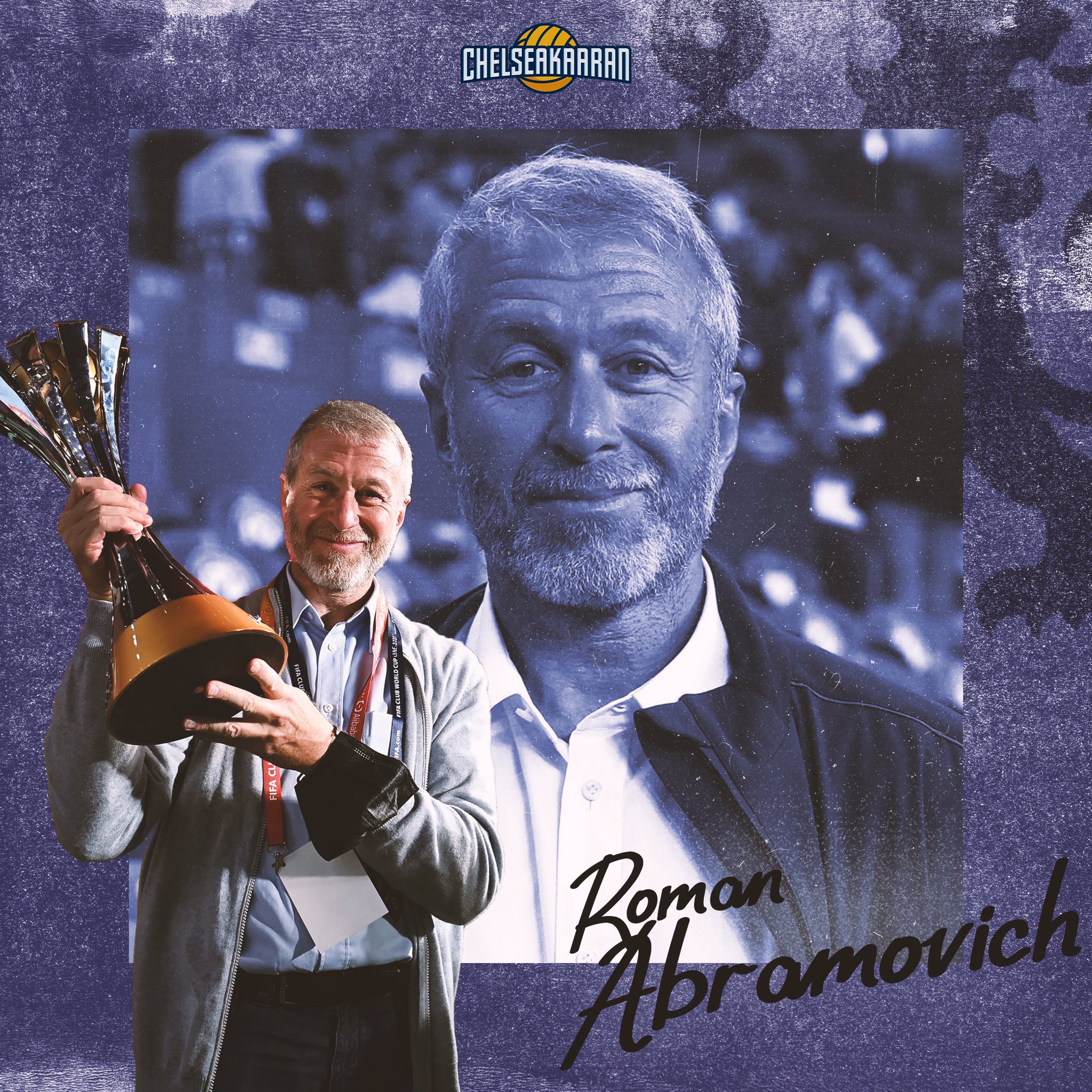 Happy 56th birthday to former Chelsea owner Roman Abramovich. Once a Blue, Always a Blue.    