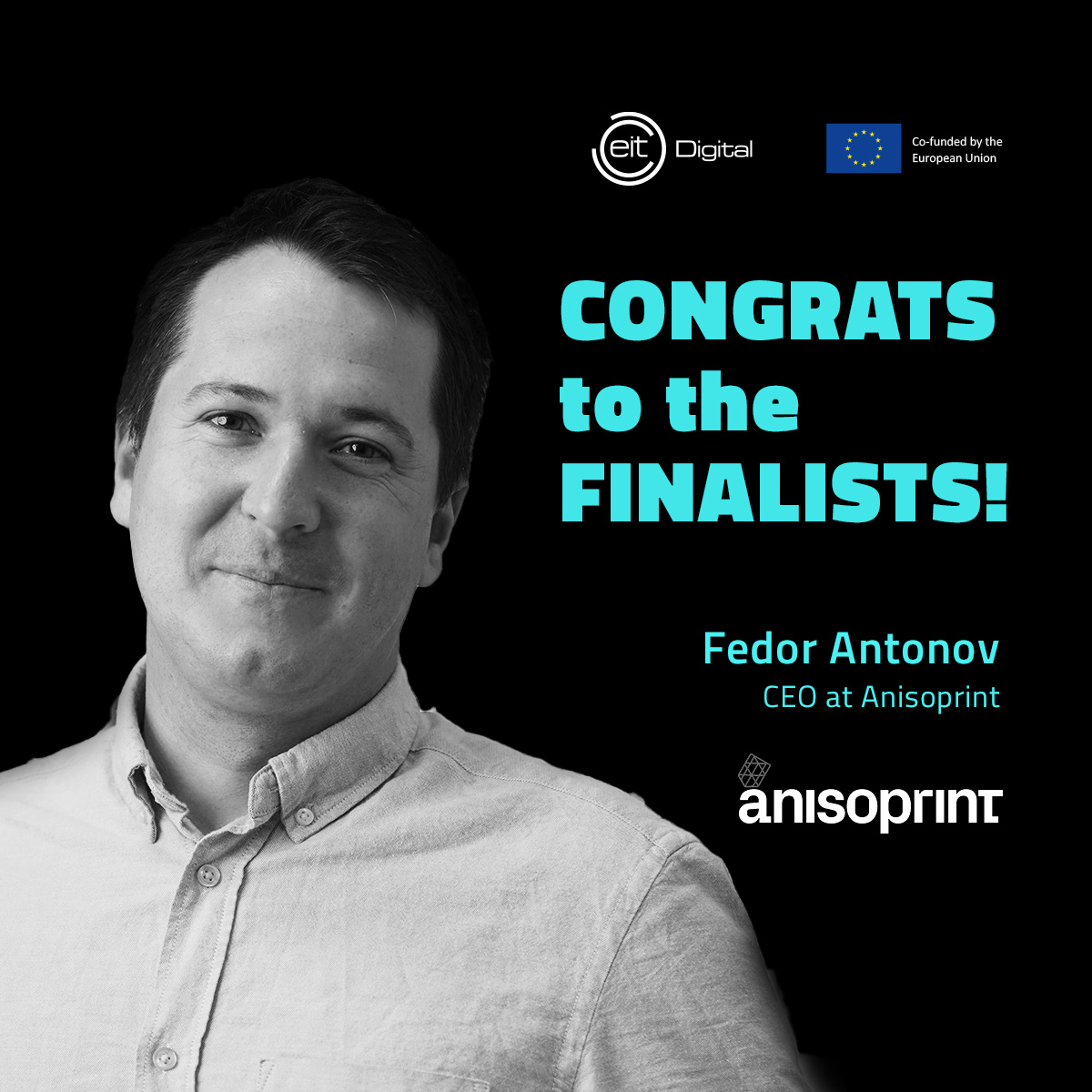 Announcing <a href="/Anisoprint/">Anisoprint Team</a> s a finalist in the EIT Digital Challenge 2022! On October 27th, this exceptional #3Dprinting scaleup will join us in Brussels for a day of pitching, networking and a VIP investors dinner. Good luck! See you in Brussels!
okt.to/1bWhic