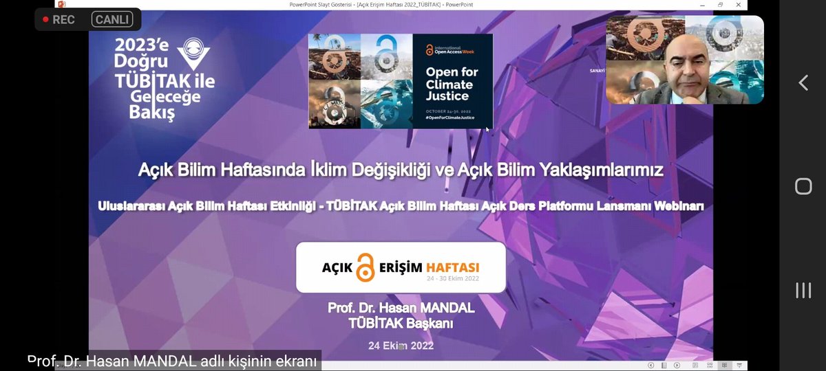 HaleKulacoglu's tweet photo. Tübitak Açık Bilim Haftasında iklim değişikliği webinarına katıldım. @ProfHasanMandal @Aydin_MEM https://t.co/5iBMpCYbkz
