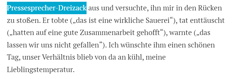 Ich bin schon ein paar Jährchen in der Branche, aber dieses #PR-Tool ist mir neu: Der "#Pressesprecher-Dreizack". 
story.heute.at/die-nackte-kan… 
Ich lerne ja gerne dazu, aber das lass ich eher bleiben :-)
Aus dem wie immer amüsanten Kommentar von <a href="/NusserChristian/">Christian Nusser</a>