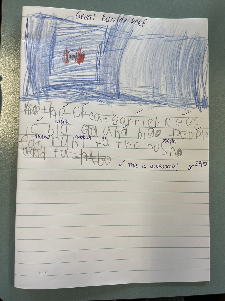 KR is loving informative writing about Australian landmarks this term! 🇦🇺 We are super proud of how far our Kindy students have grown! <a href="/MissCassady/">Lucy Cassady</a> <a href="/MissZanatta/">Nicole Zanatta</a> <a href="/fairvaleps/">FairvalePS</a>