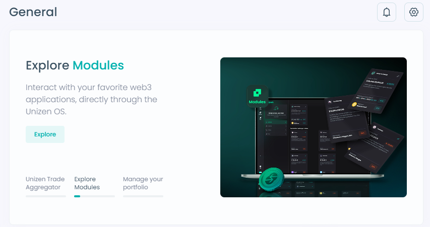 unizen_io's tweet photo. Hello, Unizen community! 👋

➡️ Check out the brand new front end of https://t.co/MpVypXkIFg

- New chart library
- New Module (TraderJoe)
- Savings tracking
- New Notification System
- Notification Overhaul

We are eager to hear your feedback. 🤝 https://t.co/eYF1ZNheLv