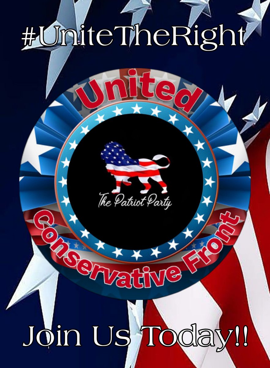 #UniteTheRight #UnitedConservativeFront @Sweet_T2021 @tooosunny @RumbleReady @Soddus_Maximus @DudleyDidrightV @itismeindy500 @mollie_don @TrotWhiskey @01IOTA @emma6USA @UsaMagaLady @The1776Warriors @Artemis_Bow_85 @artoshred @JudicialWatch✔ @raderld