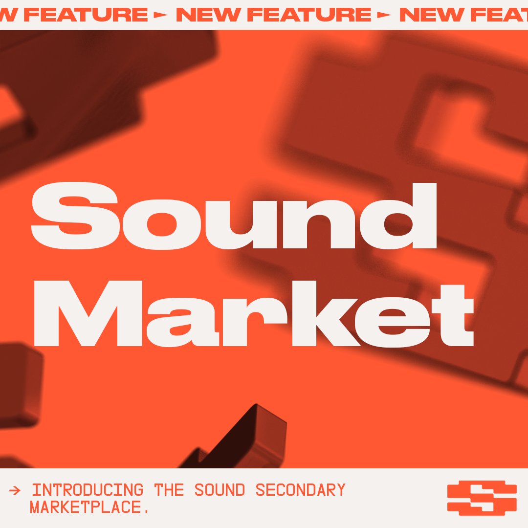 Introducing the Sound Market. 🔎Browse Sound Releases 🪧0% listing fee 📈Aggregated liquidity across Opensea, LooksRare, and X2Y2 🧹Floor sweeping and collection offers Built alongside @usefirstmatexyz 🤝 Start collecting Music NFTs today ⬇️ sound.xyz/market