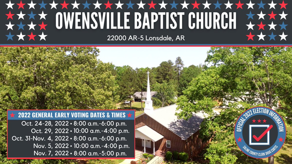 Doug Curtis Saline County Clerk on Twitter "Early Voting for the 2022