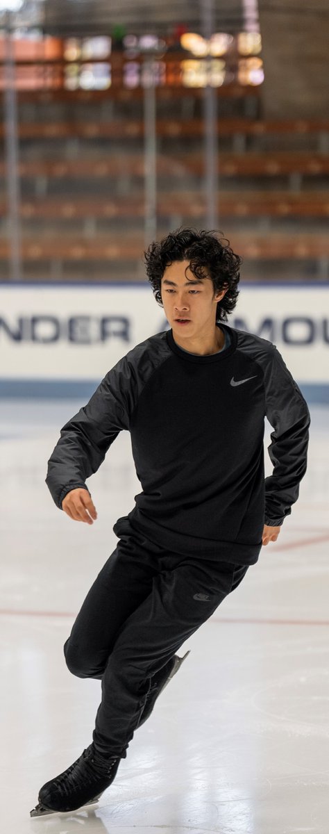 Behind the scenes w/Olympic Gold🥇Medalist @nathanwchen: So fun to learn ice skating from him!