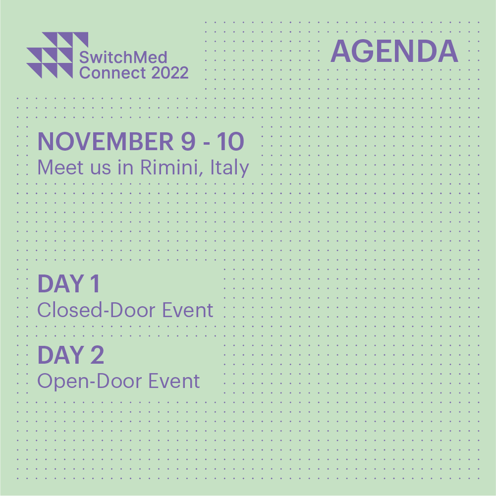 SwitchMed's tweet photo. 📣 Check out the agenda of this edition of SwitchMed Connect 2022.
Day 1: Closed-Door Event
Day 2: Open to the Public
#SwitchMedConnect
#Ecomondo
#Rimini
Stay tuned, and read our article to learn more about the event:
👉 https://t.co/gdBHx7shFy https://t.co/uT8Yunyrb4