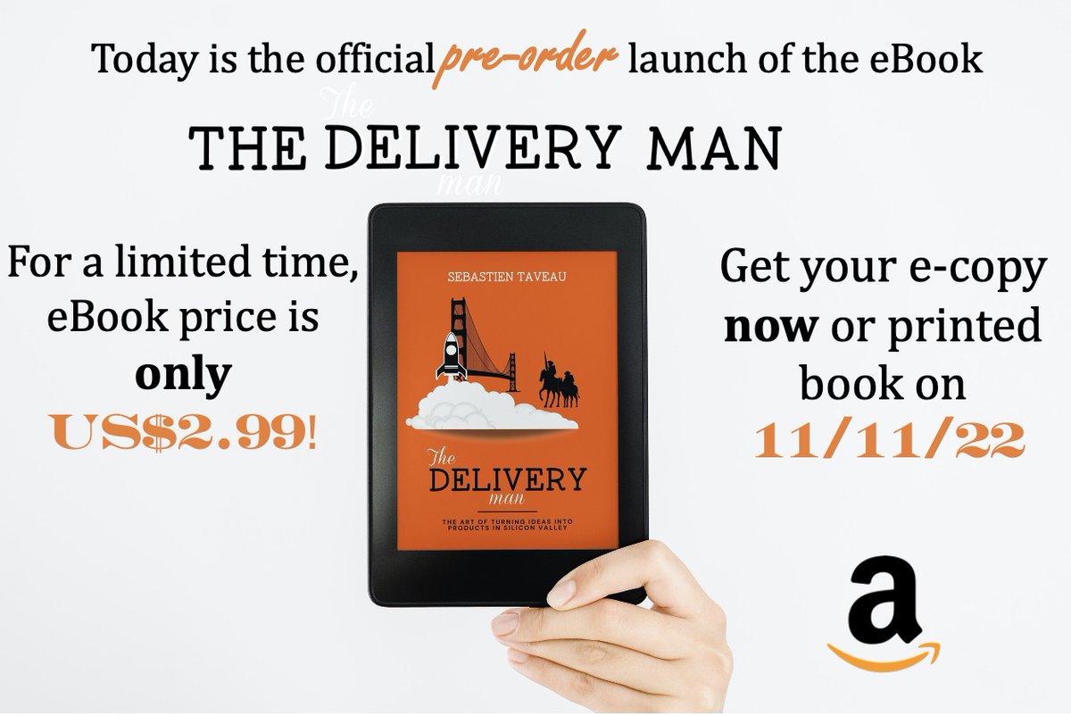 SFDeliveryMan's tweet photo. This morning is the official launch for pre-ordering the eBook. Officially release date of 11/11/22 in all formats.
With foreword by @dgwbirch and blurb by @gassee, discover the reality of Silicon Valley for most. @frogtwitt #TheDeliveryMan https://t.co/QYHNmuZV9L