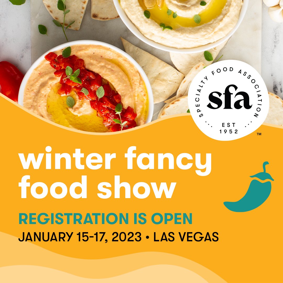 We are incredibly grateful for the tremendous support we are seeing from the maker and buyer communities for the January show in Vegas! #VivaFancyFood #FancyFoodShow #SpecialtyFood