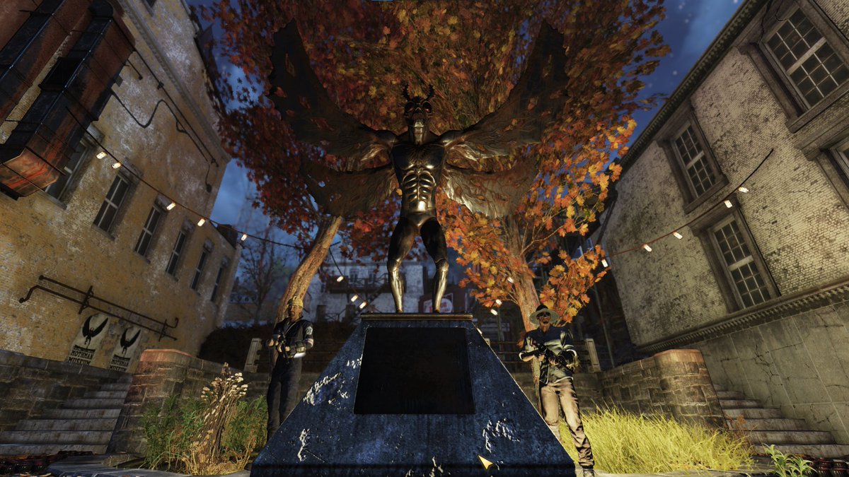 ThomahawkGaming's tweet photo. A photo from our visit to the Mothman Museum! W/ @Llanura_Atlas https://t.co/IoynEQhOfQ