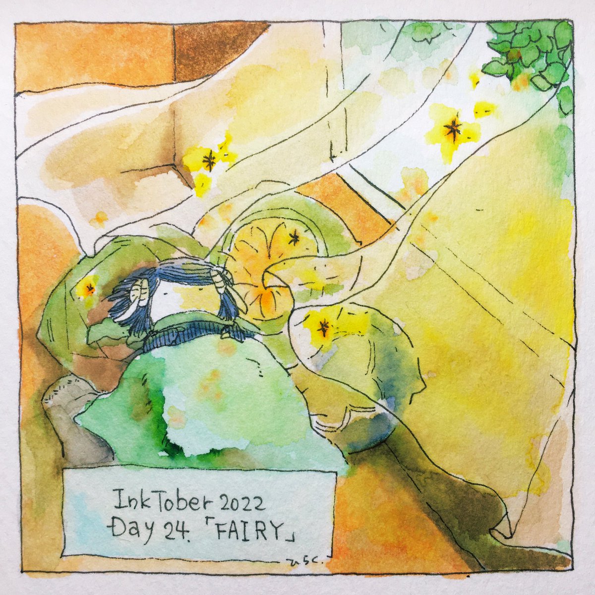 10/24: FAIRY
彼らを驚かせないように、もう少し微睡んでいましょう。
I take a little nap so as not to startle them.
#inktober2022 #inktober2022day24 #Pavot #ペン画
