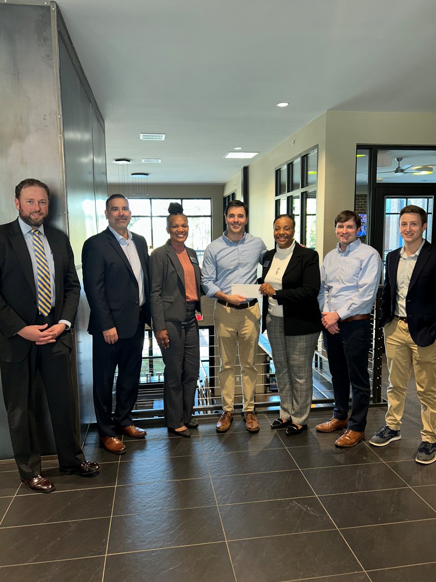 A group of GCAA representatives presented a check from the NAAPAC to Congressional candidate &amp; NC Senator, Jeff Jackson, at The Griff on this past Friday. Thanks to John Demario &amp; Betsy Kirkpatrick for working with Michelle Manns to make this happen!