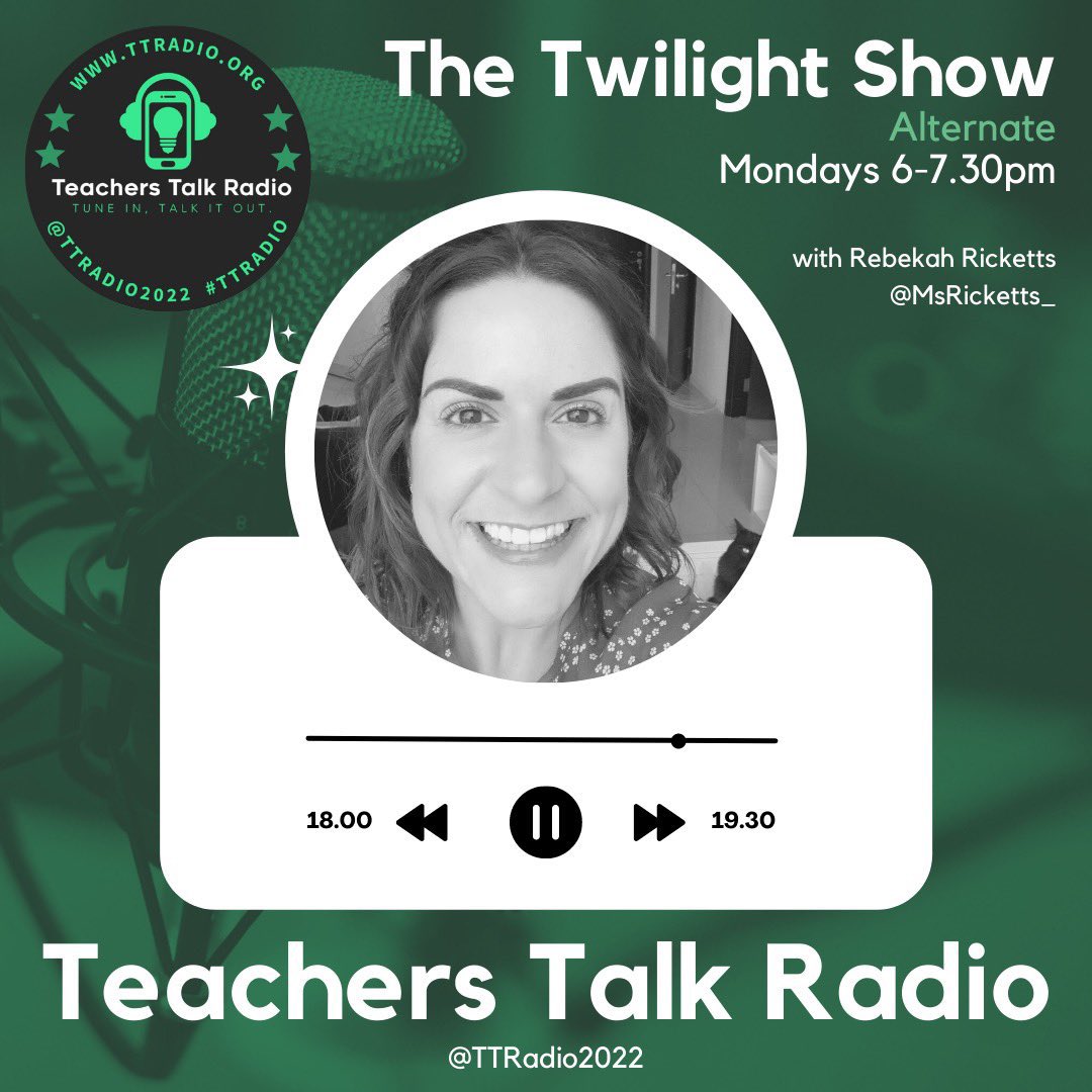 After what feels like the longest hiatus, I am back on @TTRadio2022 for the Twilight Show tonight (6pm 🇬🇧/9pm 🇦🇪) and will be joined by the fabulous @mrhillteach to discuss the importance of pastoral care and why building positive relationships with students is key!