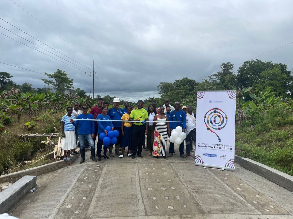 RenovacionCo's tweet photo. 🙌El @FondoONUCol y la ART en cooperación con
@pnudColombia entregaron obras #PDETE a comunidades del #Chocó.
✅Se trata de la entrega de 3⃣parques infantiles y 2⃣placa huella que benefician a Consejos Comunitarios de los municipios de Carmen del Darién y Riosucio. 🧵 https://t.co/MVDea8urCE