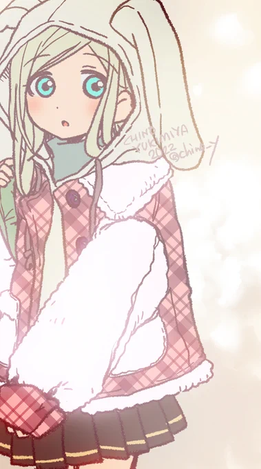 寒いからもこもこライラさんらくがき 