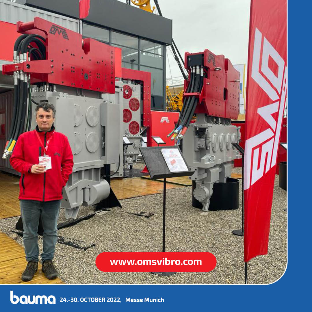 omsvibro's tweet photo. First day of #bauma2022 at OMS Pile Driving Equipment Visit Us Outdoor Area 519/3!
#VibroHammer #Vibroflot #wickdraininstallationmachine https://t.co/9la8JD0aCd