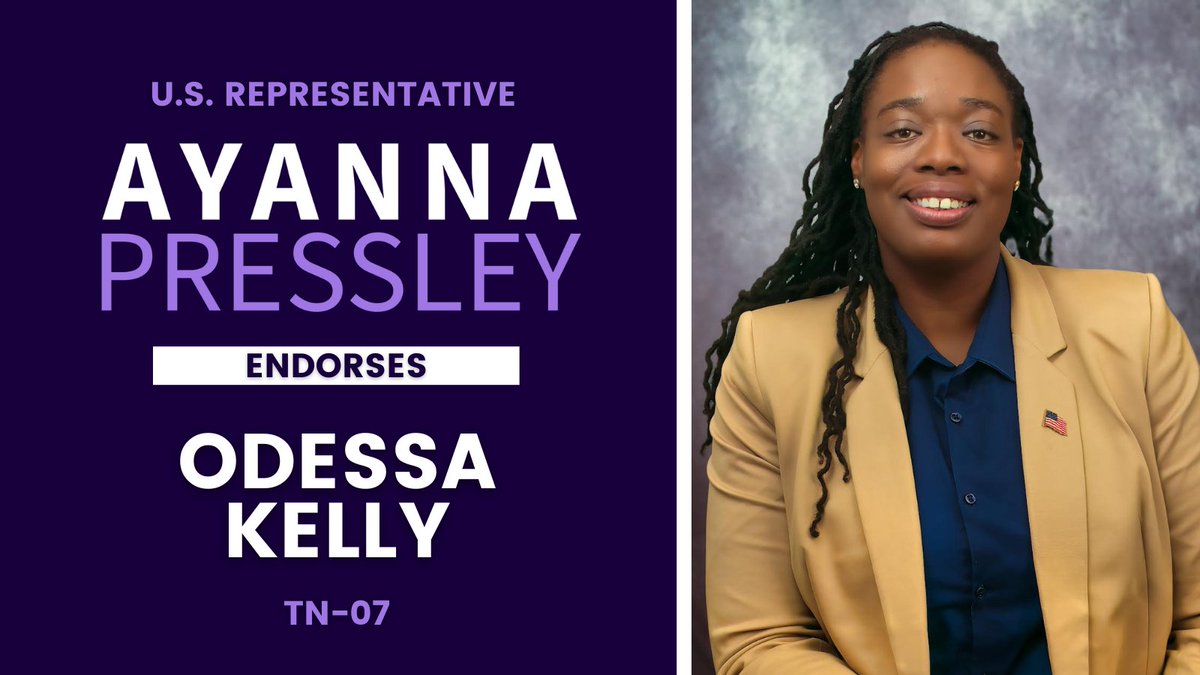 @IlhanMN @AyannaPressley @CoriBush Rep. Pressley speaks truth to power and advocates for policies rooted in justice, equity, and human dignity. She is a hero for working families across the nation. I'm honored to have earned her support. Thank you for joining #TeamOdessa, @AyannaPressley.