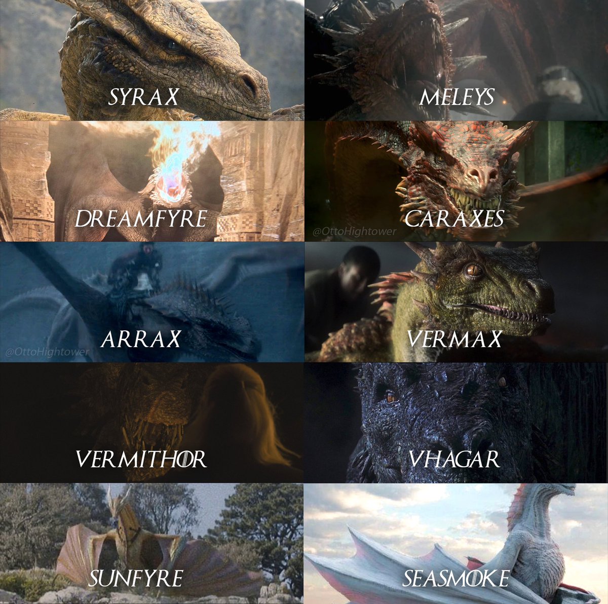 The Season 1 Dragons #HouseoftheDragon