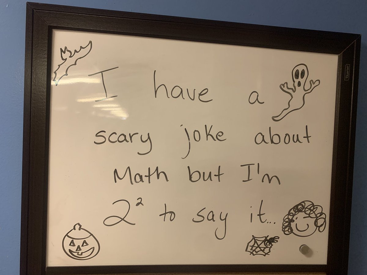 skhmavericks's tweet photo. Ms.Doddโs Door this week! ๐๐ป๐#boo #mathhumour @NLESDCA https://t.co/BUrXVdAF5C