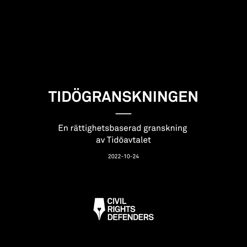 CRDSverige's tweet photo. Vi lovade att vi skulle titta närmare på #Tidöavtalet - ett avtal som splittrar, inte samlar. Här kommer Tidögranskningen - läs mer på länken.