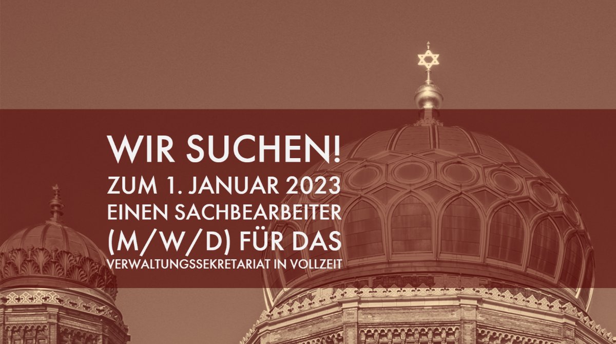 Wir suchen zum 1. Januar 2023 ein(e) Sachbearbeiter*in (m/w/d) für das Verwaltungssekretariat in Vollzeit.

Die Bewerbungsfrist endet am 30.10.2022.

Zum Stellenprofil ➡️centrumjudaicum.de/wp-content/upl…

#museum #Jobs  #centrumjuaicum