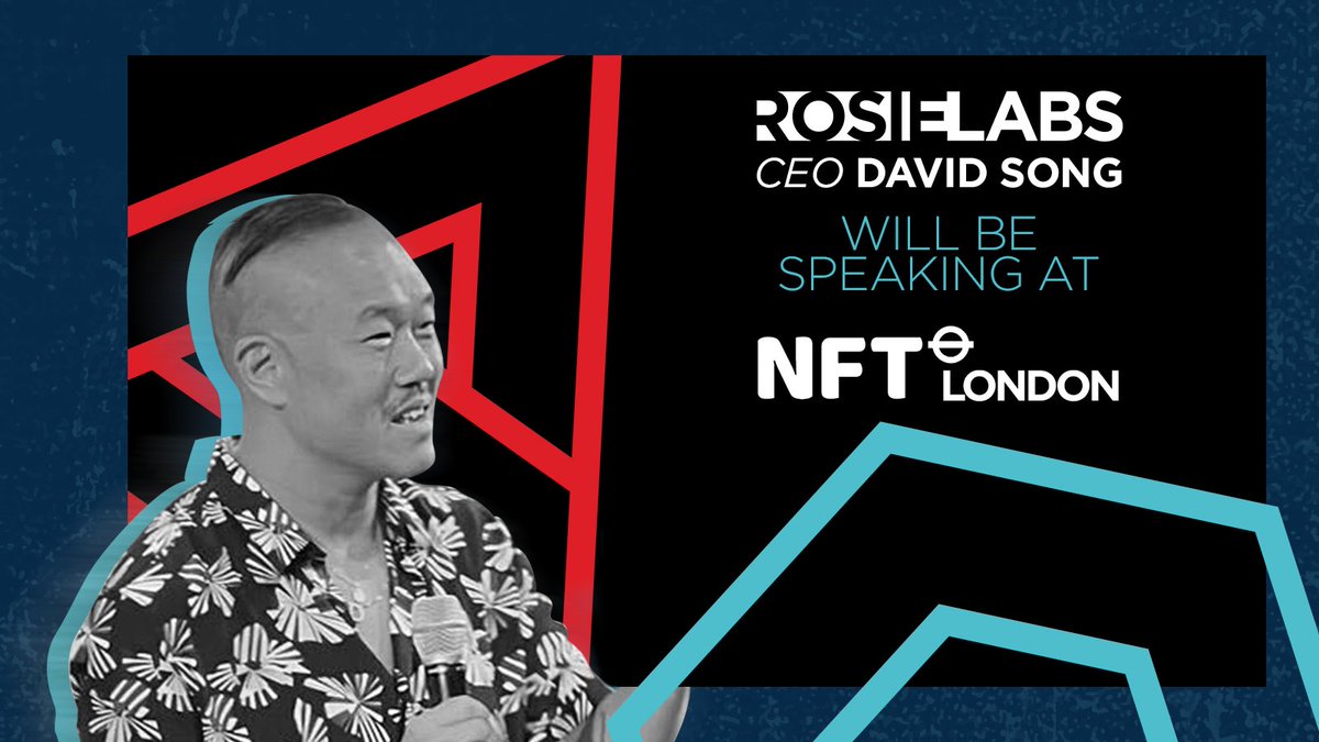 We have exciting news! Rosie Labs’ very own CEO David Song will be a guest speaker at this year’s #NFTLondon2022 ! He’ll share how to use NFTs to further brand engagement. Don’t miss it. @NFT_NYC