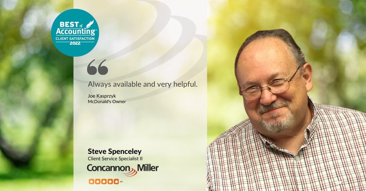ConcannonCPA's tweet photo. "Always available and very helpful." #ClientTestimonial #BestofAccounting https://t.co/JkwWrd28MK