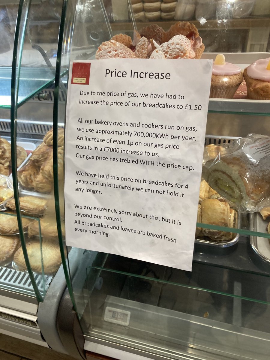 LJretail's tweet photo. Seeing increasing transparency in communication on the impact of energy prices on and from local businesses https://t.co/mkRweGL540