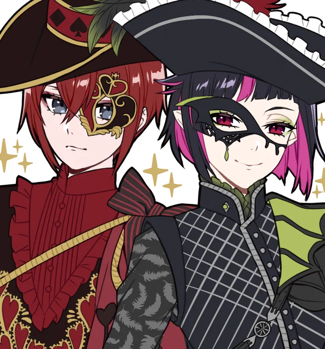 rkgkマスカレード&amp; #ツイステファンアート #ツイステ #twst 