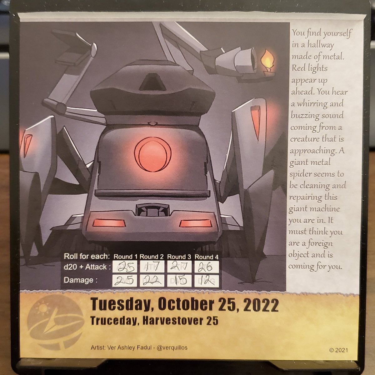 midashand's tweet photo. "Great. So much for artificial intelligence. I haven't even broken anything!"

#ttrpg #QuestCalendar @SundialGamesLLC https://t.co/utbD5MNomn