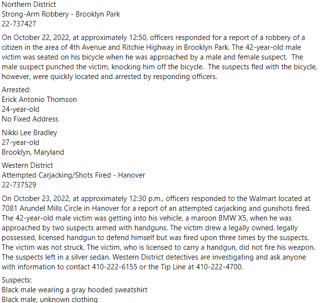 Anne Arundel County Police Department on Twitter "Several serious