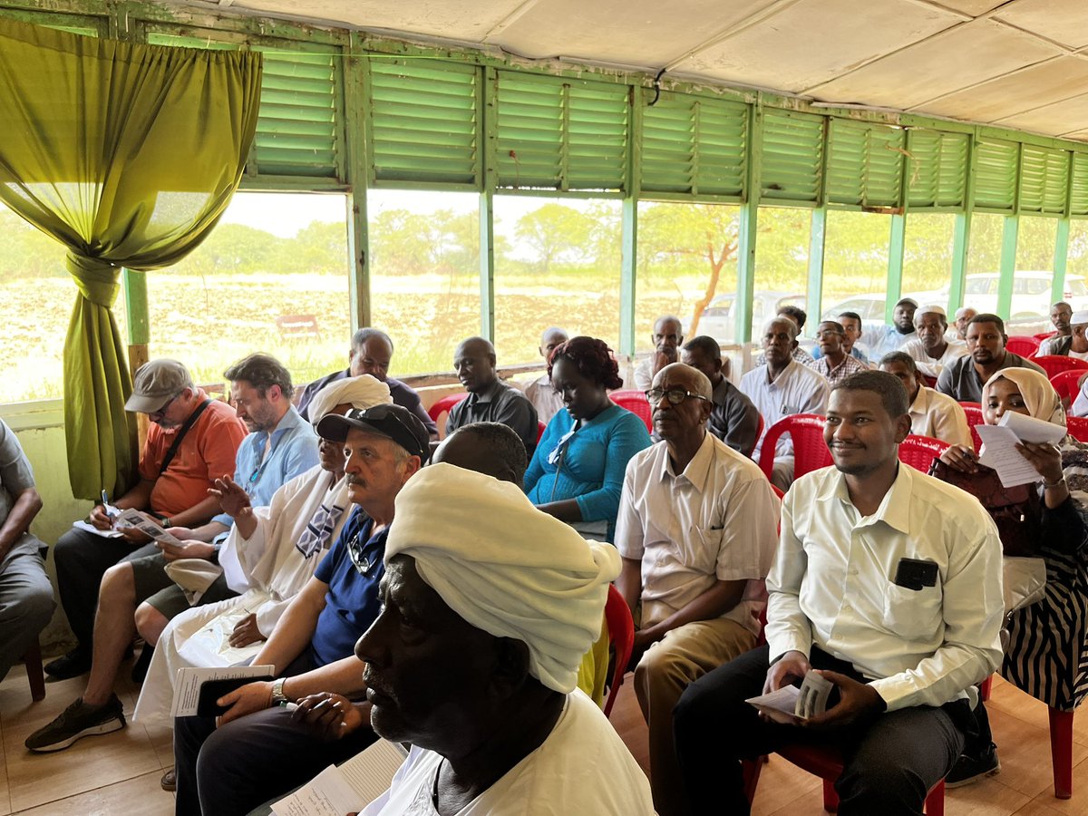 WaterResearchC1's tweet photo. Photos from yesterday’s visit to the field and The Farmers Training Center at Gezira Scheme
@WatDev1 
@ASARECA https://t.co/osLAarci5d