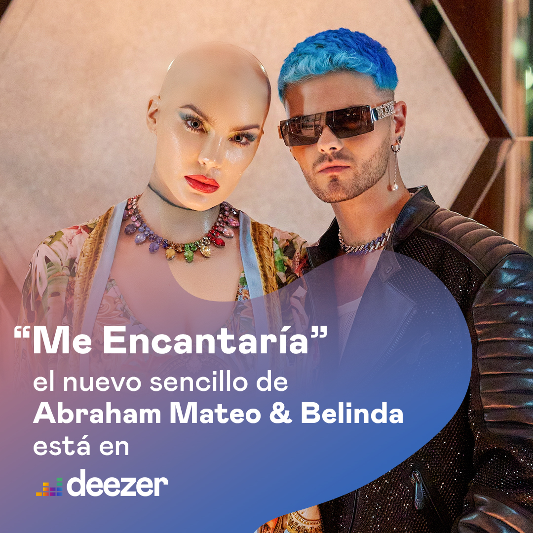 sonymusicmexico's tweet photo. Ok, pero ¿ya escuchaste "Me Encantaría" de @AbrahamMateo junto a @belindapop ?🔥💗
Dale play ahora en @DeezerLatino 👇
https://t.co/P68KEvZQNr https://t.co/IbuTNnbErb