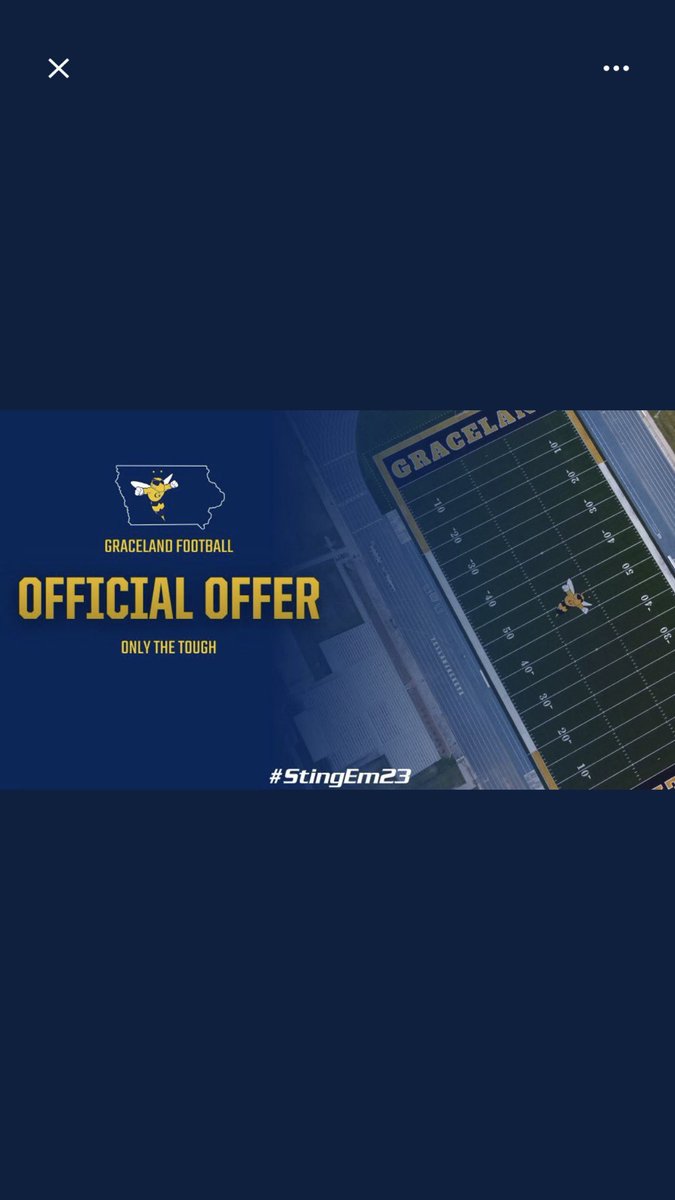 I am extremely blessed to receive my first offer from Graceland university! I’m very grateful for this opportunity. <a href="/JameslewisCoach/">James Lewis</a> <a href="/EBRUNJR/">Ernst Brun Jr</a> <a href="/CoachJ_Barnett/">Jared Barnett</a> #Riderpride