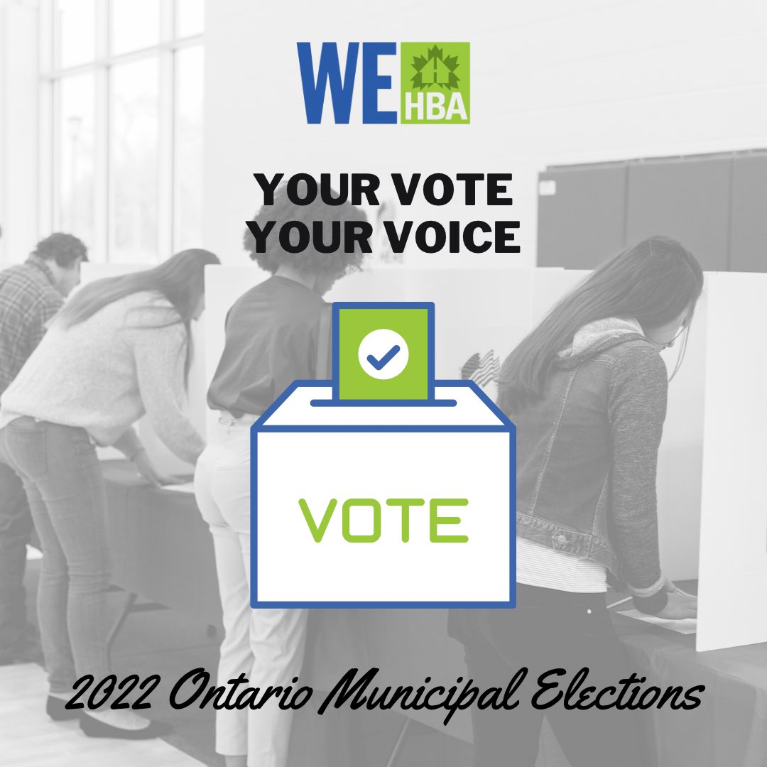 WestEndHBA's tweet photo. It’s Election Day! Polls are open 10am - 8pm. Get out and cast your vote! #hamiltonvotes2022  #BurlON #HamOnt #municipalelection2022 #MunicipalElection https://t.co/xf1M49HYVI