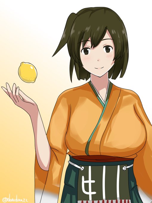 「hiryuu (kancolle) orange kimono」Fan Art(Latest)